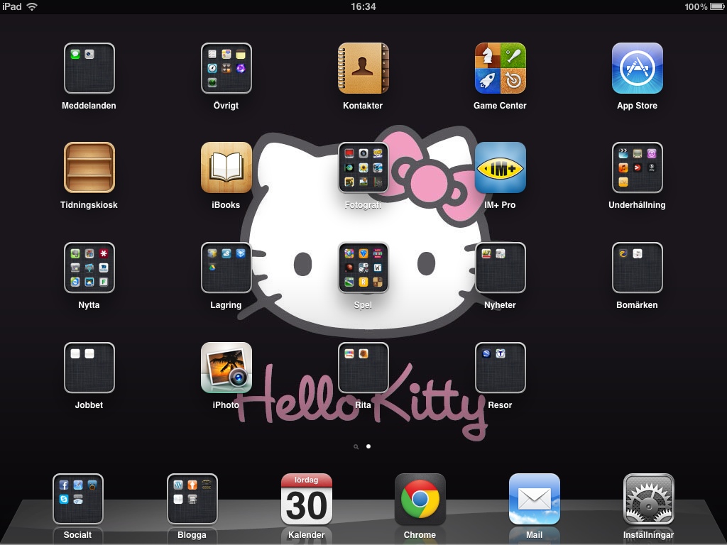 Mitt Hello Kitty skrivbord